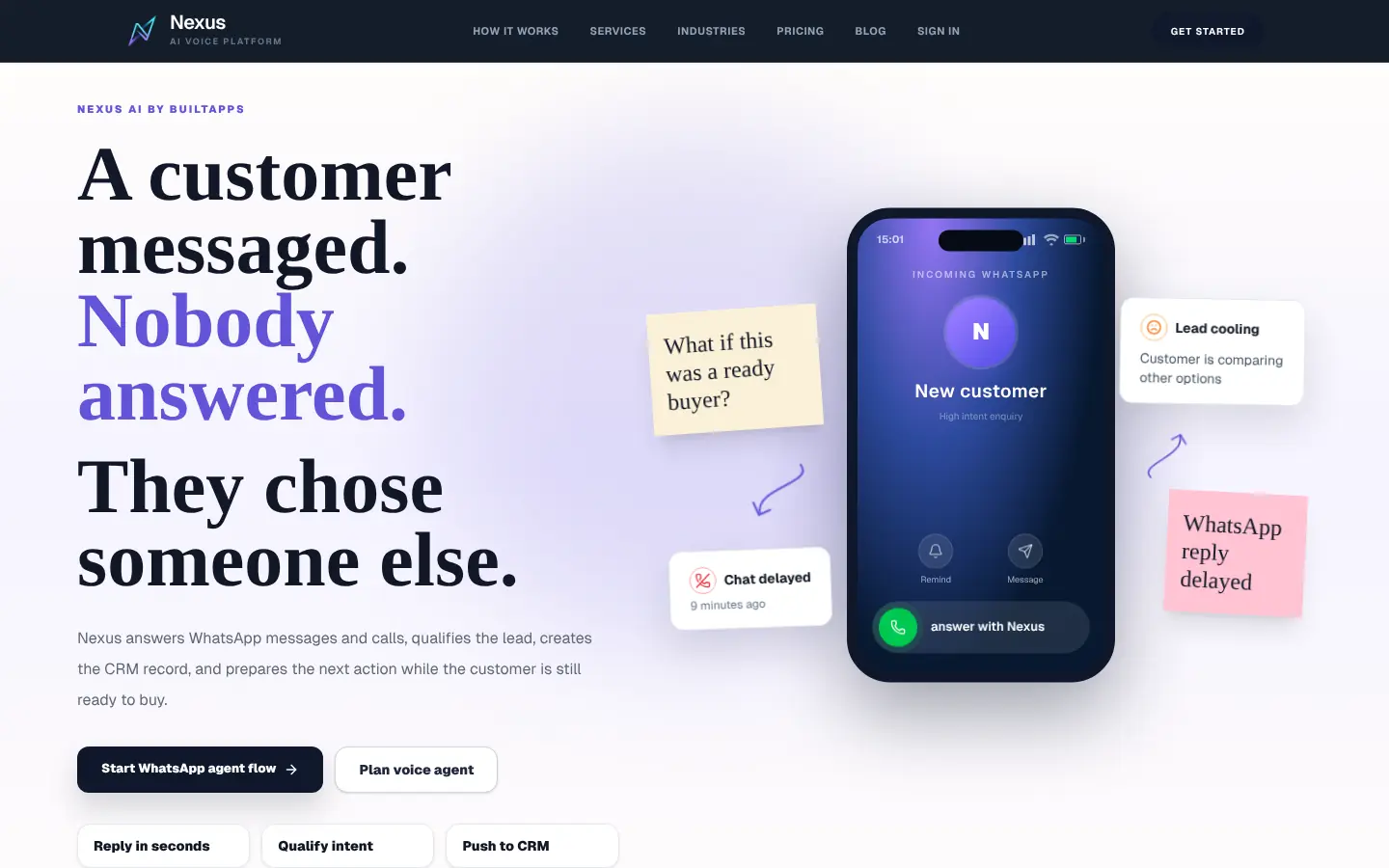 Intelligent Voice Agents — live product